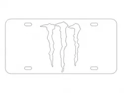 USA Standard License Plate Frame - Laser Cut