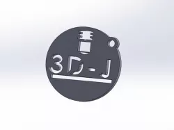 3D-J (3D Jaeger) Keychain