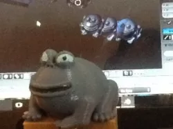 Big interesting fat frog