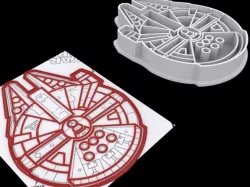 Cortador de galletas de Star Wars Halcón Milenario