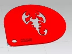 Decorare Cappuccino con Scorpione - Shape to decorate on cappuccino with skorpion