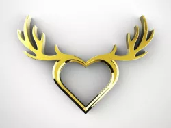 Deer Heart Necklace