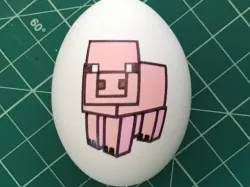 Eggbot minecraft pig pattern