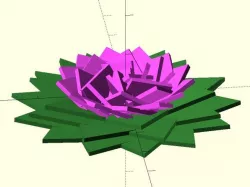 Geometric Fibonacci Flower Generator