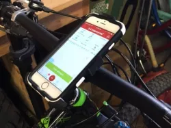 iPhone 6 (in protective case) handlebar mount for motorcycle or mountain bike