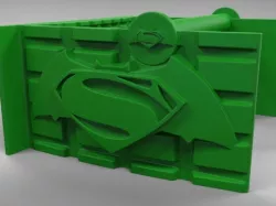 kryptonite batman vs superman toilet paper holder