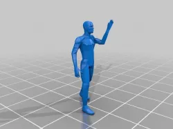 Low-Res Human Male Poly with Bones and a few Poses