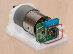 Motor case and parts for curtain automation