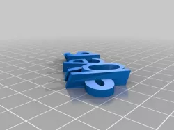 My Customized iamburny's v2  Text - Name Keyring / Keyfob