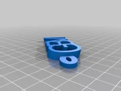 My Customized iamburny's v2  Text - Name Keyring / Keyfob