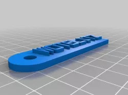 My Customized Message Keychain