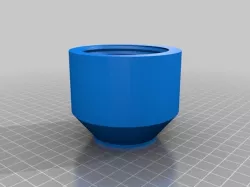 My Customized Parameteric Ice Auger Drill Adapter with chuck cup
