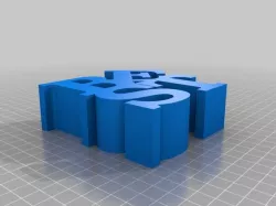 My Customized WORD Sculpture