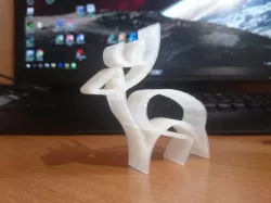 One line deer