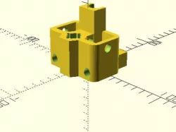 Prusa i2 reinforced left X axis carriage LM8UU metric M8 and trapezoidal