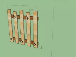 Re purposed Wood Coat Rack