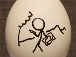 xkcd Geohashing Eggbot Design (outline / monochrome)