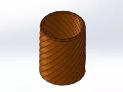 20 Sided Spiral Penholder