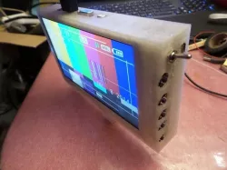 7" on camera video monitor case