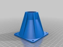 80mm Fan to 1" steel pipe adapter