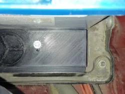 Car battery bracket to hold shorter 74Ah battery instead of longer - 100Ah one