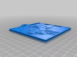 Eagle and Flag Lithopane