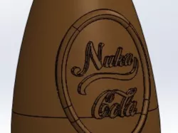 Fallout 4 Nuka Cola Twisted Cap Bottle