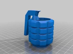 Grenade Mug (+version with bottle opener)