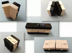 Magic folding cube