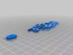 My Customized iamburny's  Text - Name Keyring / Keyfob