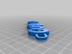 My Customized iamburny's  Text - Name Keyring / Keyfob