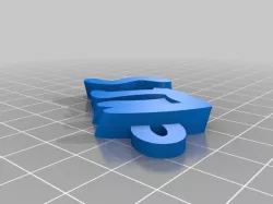 My Customized iamburny's v2  Text - Name Keyring / Keyfob