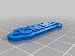 My Customized Multiline Tag or Keychain
