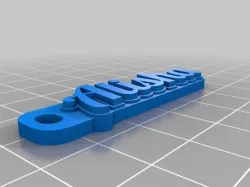 My Customized Multiline Tag or Keychain
