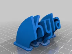 My Customized Sweeping name plate