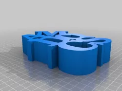 My Customized Variable WORD Sculpture
