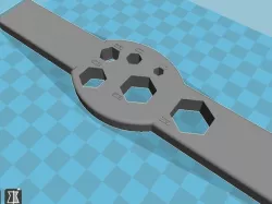 Nuts screwdriver and nuts diameter
