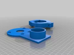 Ridgid r2104 OX CNC Mounting Bracket With Dust Deflector and Vacuum Hose Connector