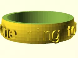 Ring (with optional text) creator and customiser