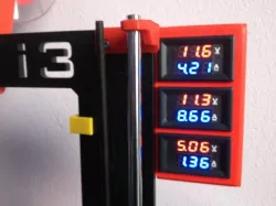 Volt + ampere meter bracket