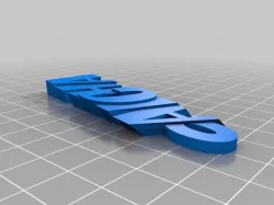06_My Customized iamburny's  Text - Name Keyring / Keyfob