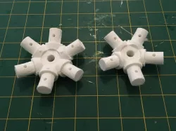 60 sided geodesic connectors