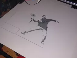 Banksy Graffiti gcode drawing (for Pen Adapter)