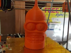 Bender Head Soda Can Holder (with straw hole)