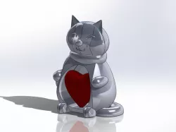 Cat with a Heart