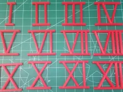 Clock Numbers, Roman Numerals
