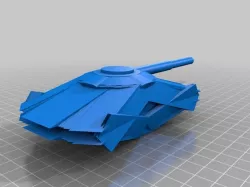 futuristic hover tank