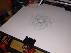 Geometrical Hexagon gcode Drawing (for Pen Adapter)