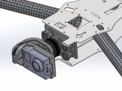 GoPro Hero 4, 2 Axis Gimbal for Reptile 500 MWC (Discovery Clone)