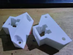 Improved Y brace T-connector for Wilson II printer